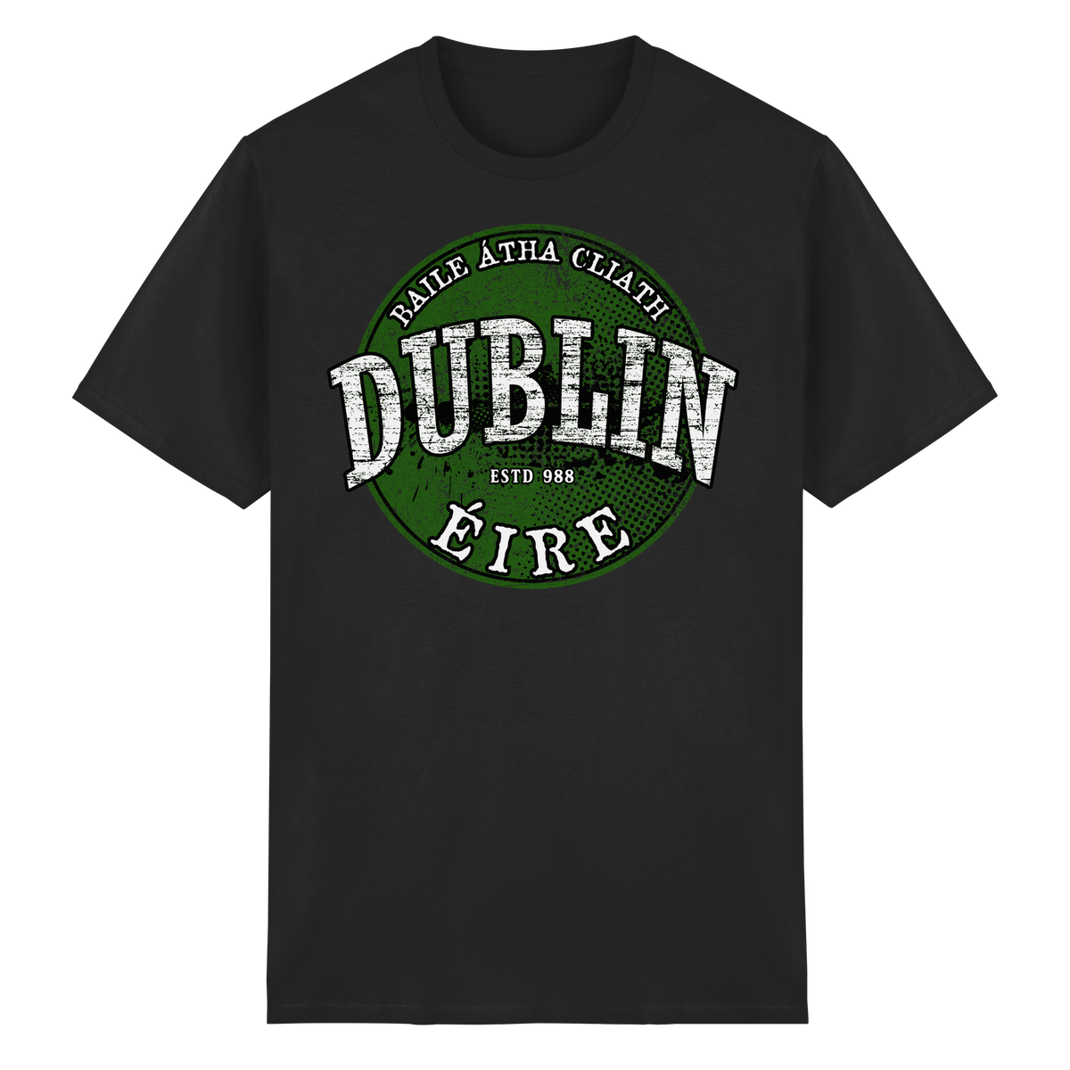 Dublin "Estd 988 / Baile Átha Cliath / Éire"  - Heavy Cotton T-Shirt