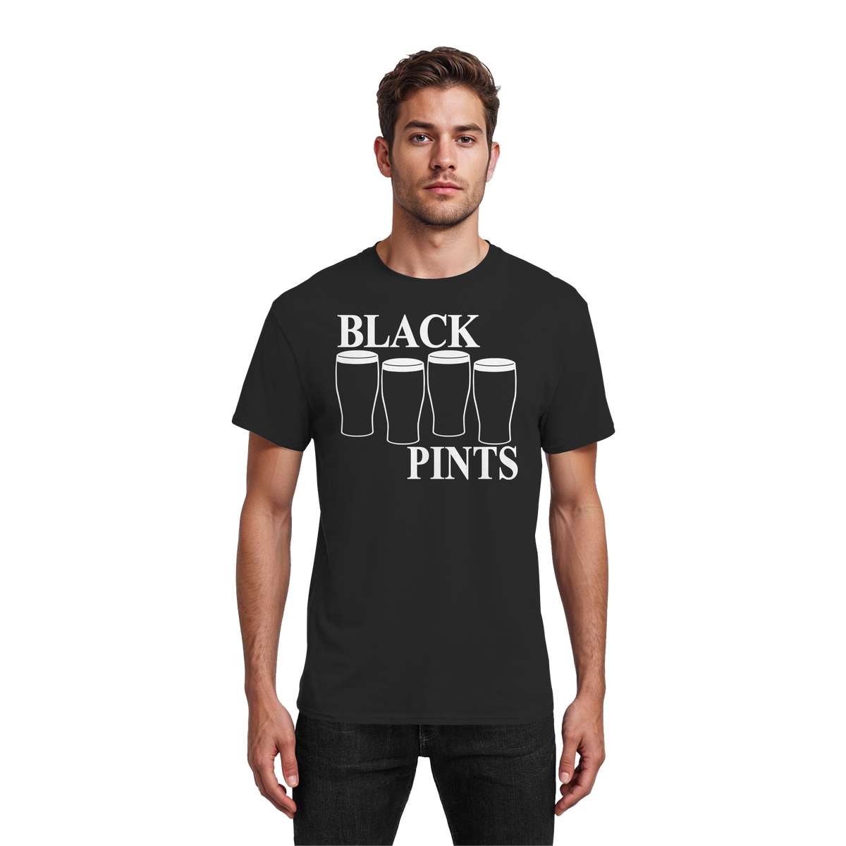 Black Pints  - Heavy Cotton T-Shirt