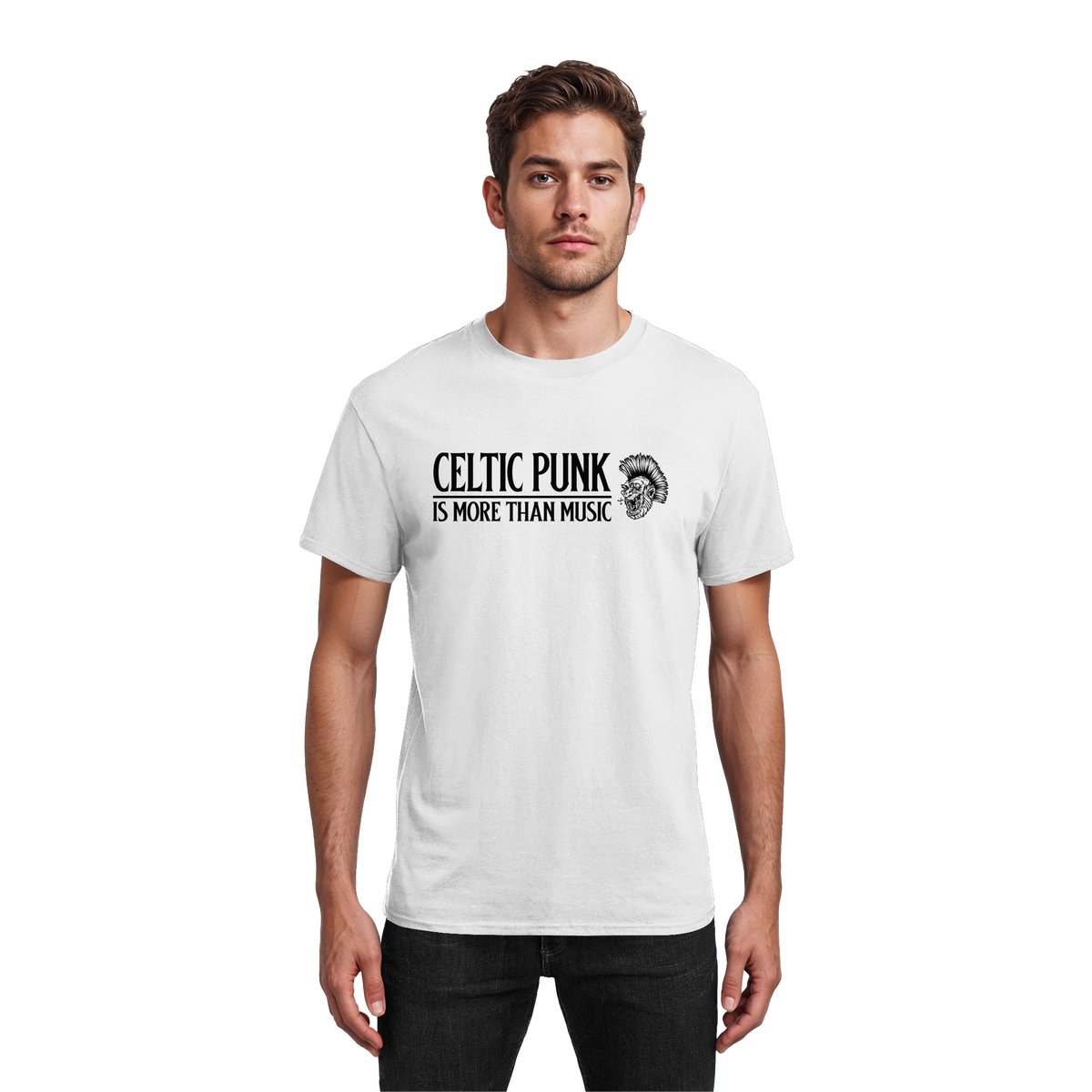 Celtic Punk "Is More Than Music"  - Heavy Cotton T-Shirt