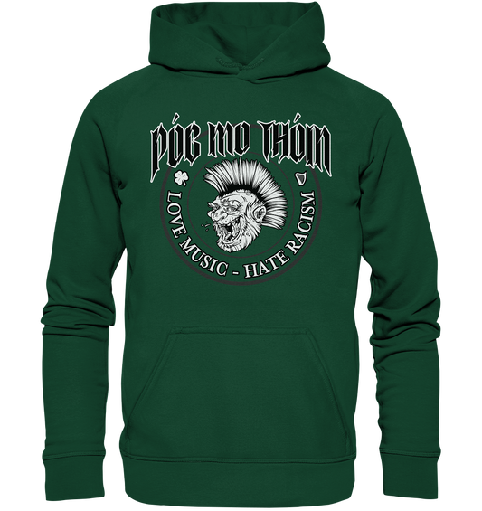 Póg Mo Thóin Streetwear "Love Music - Hate Racism" - Kids Premium Hoodie