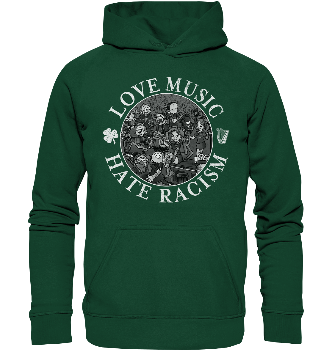 Love Music - Hate Racism "Irish Pub" - Kids Premium Hoodie