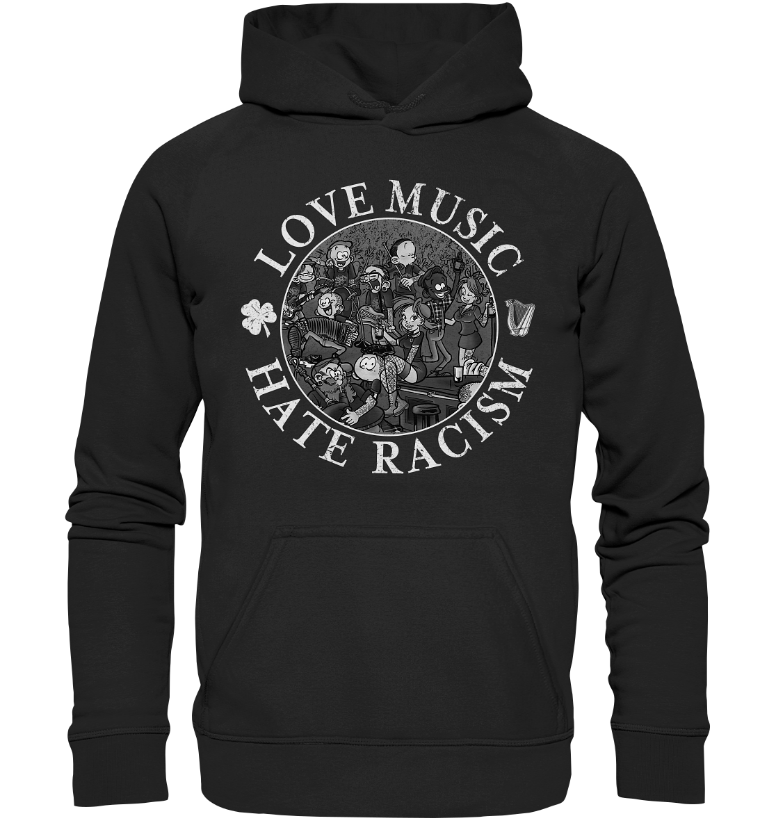 Love Music - Hate Racism "Irish Pub" - Kids Premium Hoodie