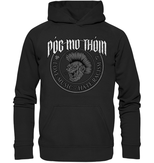 Póg Mo Thóin Streetwear "Love Music - Hate Racism" - Kids Premium Hoodie