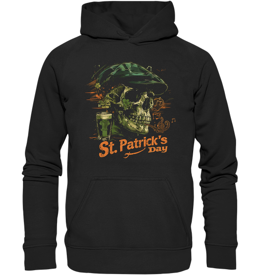St. Patrick's Day "Flatcap / Skull I" - Kids Premium Hoodie