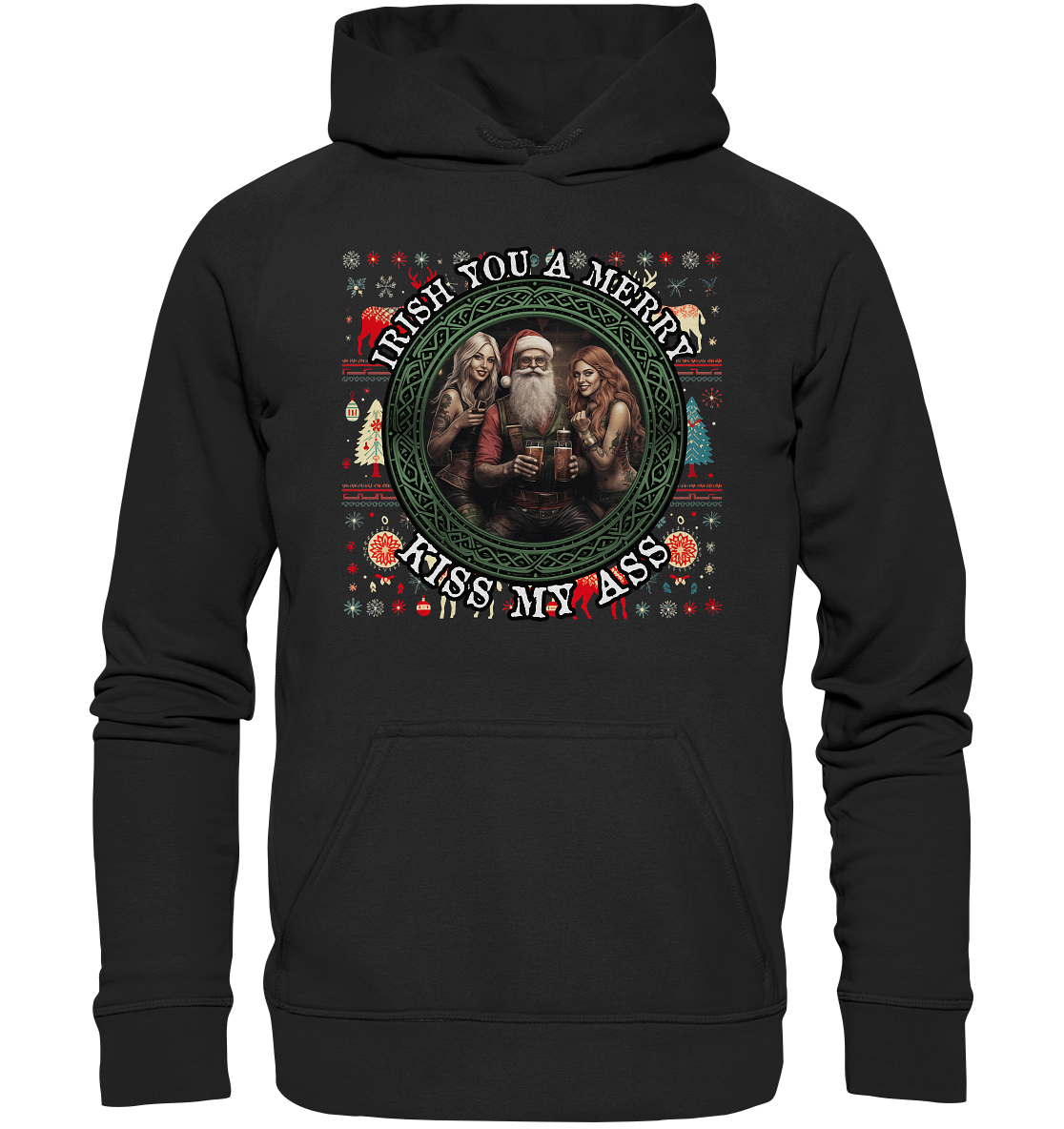 Irish You A Merry... "Santa, Girls & Beer "  - Kids Premium Hoodie