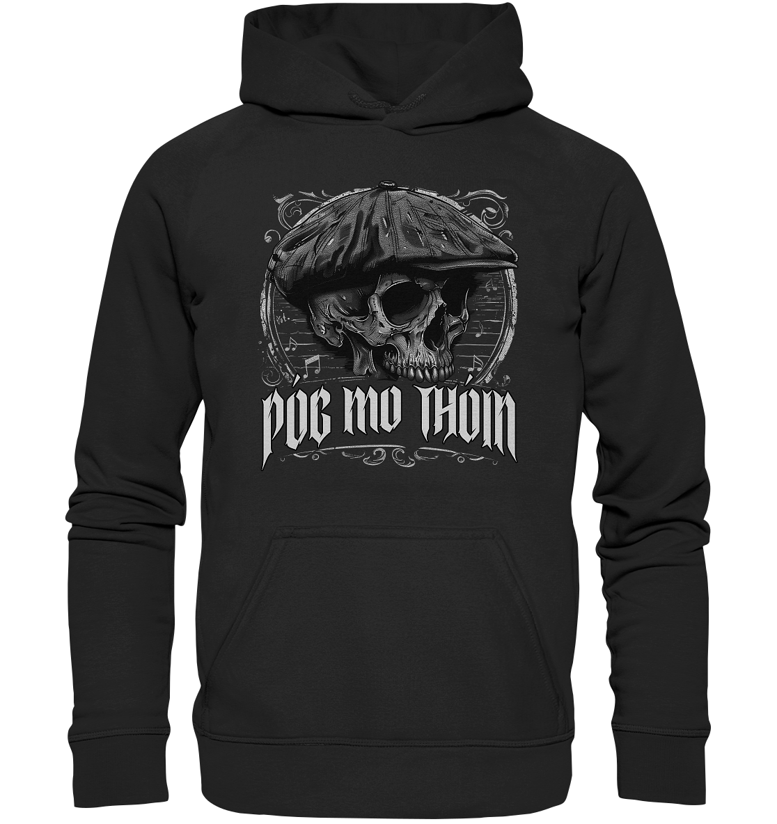 Póg Mo Thóin Streetwear "Flatcap-Skull III" - Kids Premium Hoodie