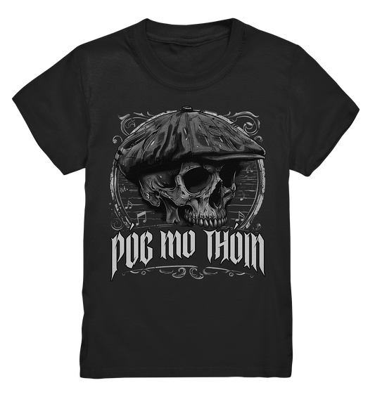 Póg Mo Thóin Streetwear "Flatcap-Skull III" - Kids Premium Shirt