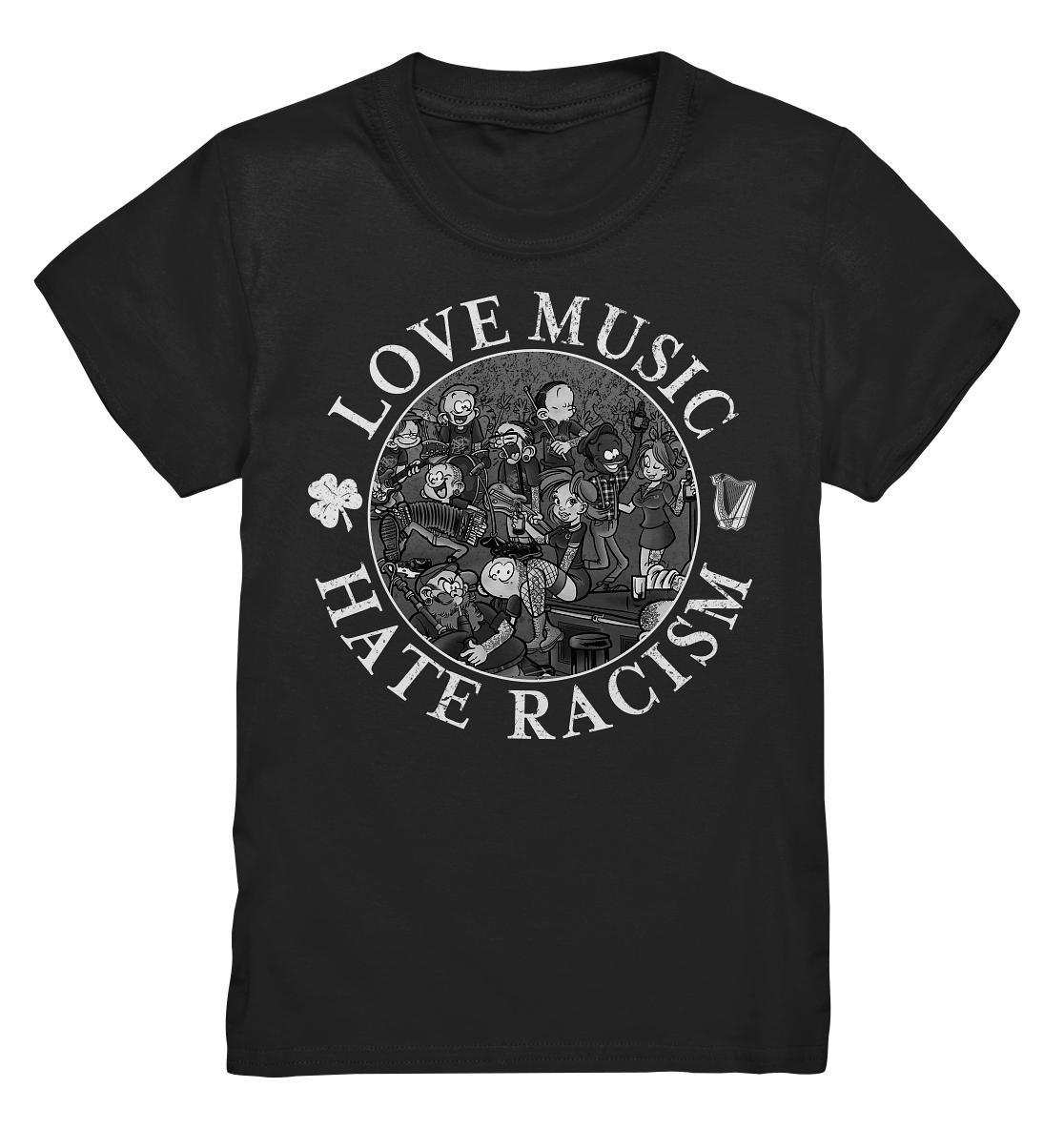 Love Music - Hate Racism "Irish Pub" - Kids Premium Shirt