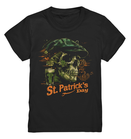 St. Patrick's Day "Flatcap / Skull I" - Kids Premium Shirt