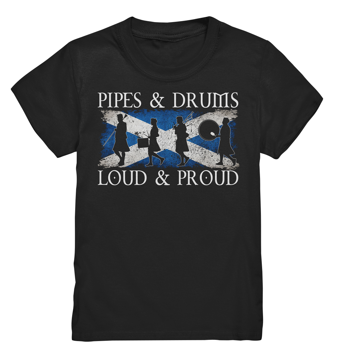 Pipes & Drums "Loud & Proud / Band" - Kids Premium Shirt
