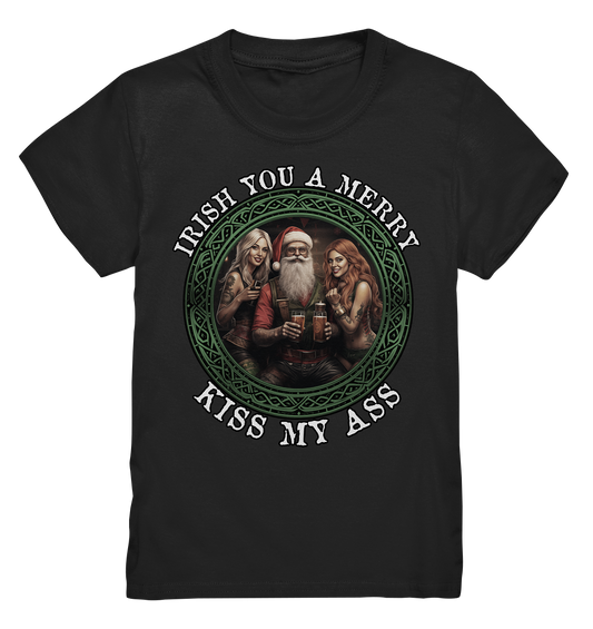 Irish You A Merry... "Santa, Girls & Beer II" - Kids Premium Shirt