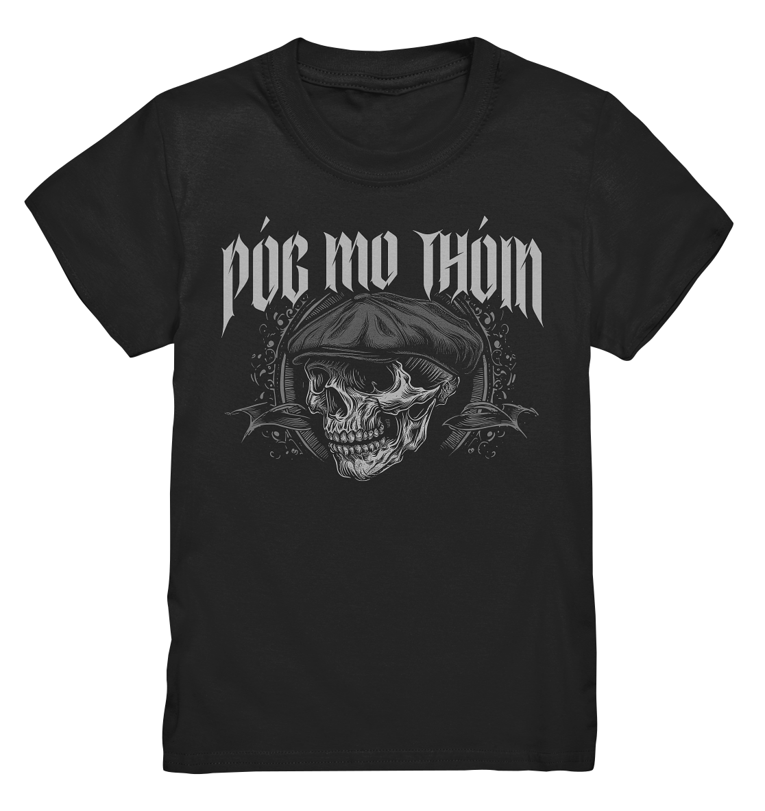 Póg Mo Thóin Streetwear "Flatcap-Skull II"  - Kids Premium Shirt