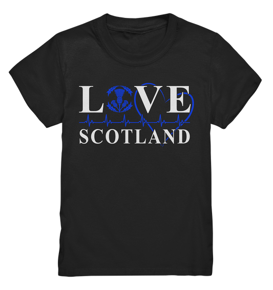 Love Scotland "Heartbeat" - Kids Premium Shirt