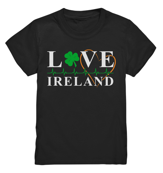 Love Ireland "Heartbeat" - Kids Premium Shirt