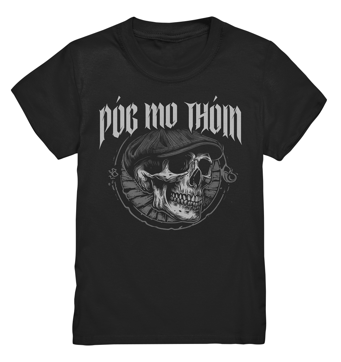 Póg Mo Thóin Streetwear "Flatcap-Skull I" - Kids Premium Shirt
