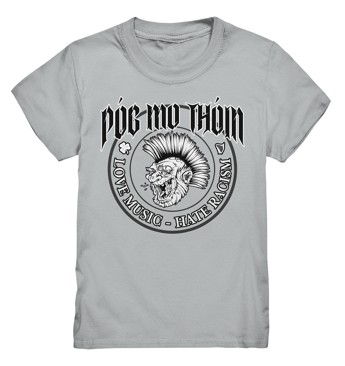 Póg Mo Thóin Streetwear "Love Music - Hate Racism" - Kids Premium Shirt