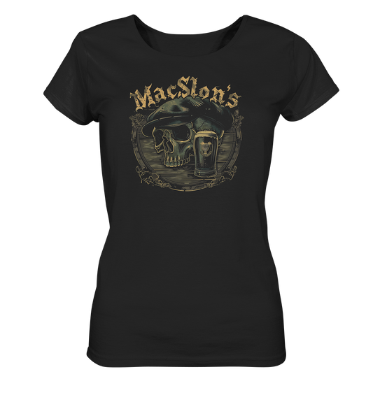 MacSlon's "Flatcap-Skull III"  - Ladies Organic Shirt