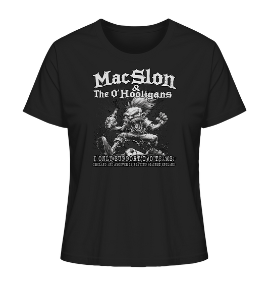 MacSlon & The O'Hooligans "I Only Support Two Teams..." - Ladies Organic Shirt