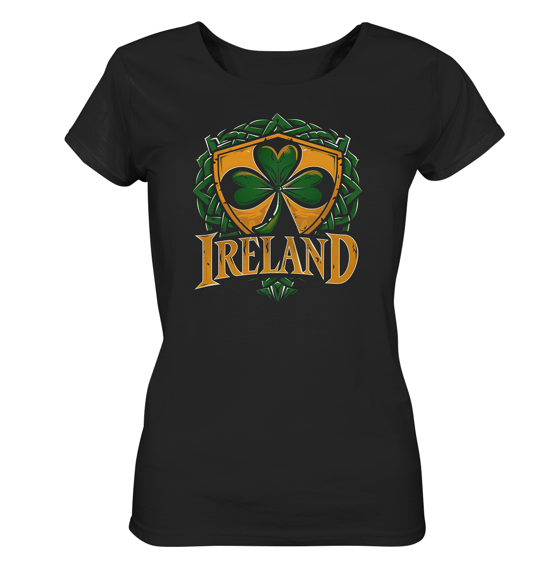 Ireland "Shamrock / Crest"  - Ladies Organic Shirt