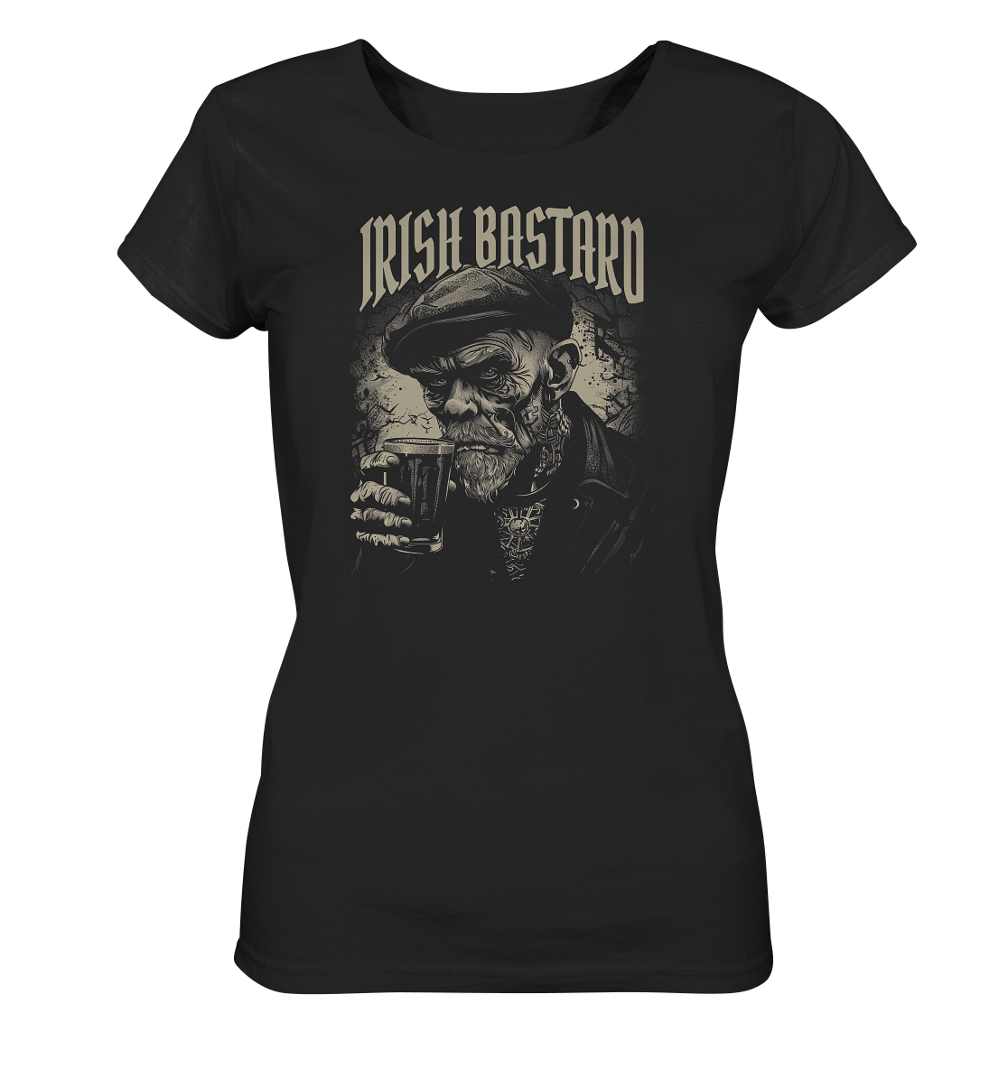 Irish Bastard "Old Irish Man III" - Ladies Organic Shirt