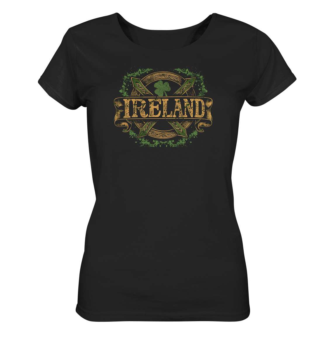 Ireland "Shamrock / Crest II"  - Ladies Organic Shirt