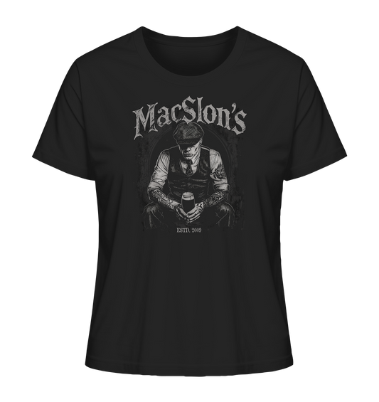 MacSlon's "Estd. 2009 / Drinking Guy I" - Ladies Organic Shirt