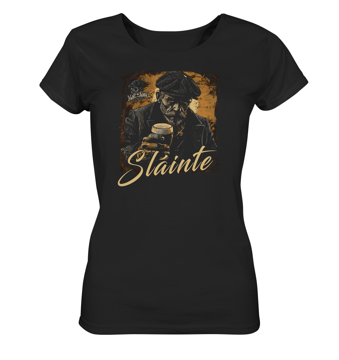 Sláinte "Old Irish Bastard V" - Ladies Organic Shirt