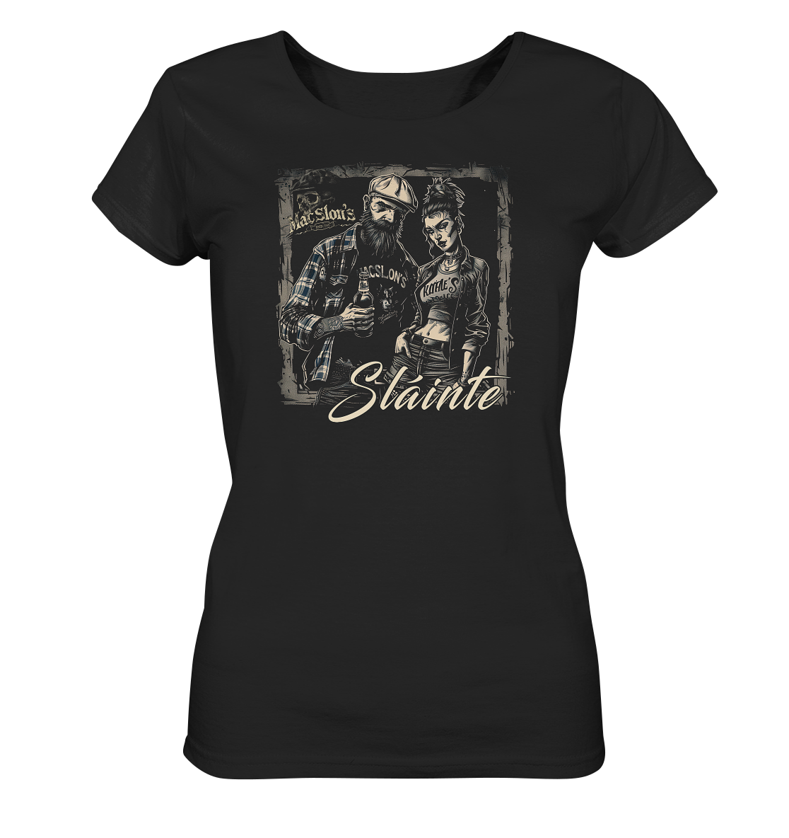 Sláinte "Couple Of Punks I" - Ladies Organic Shirt