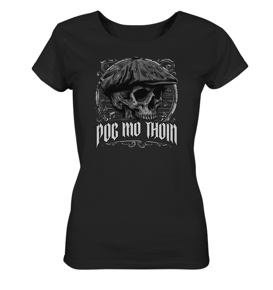 Póg Mo Thóin Streetwear "Flatcap-Skull III" - Ladies Organic Shirt