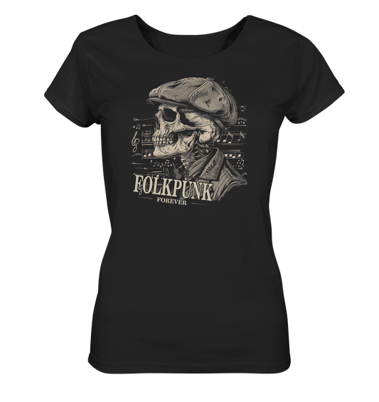 Folkpunk "Forever / Flatcap-Skull I" - Ladies Organic Shirt