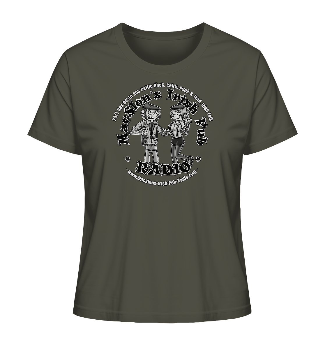 MacSlon's Radio "24/7 - Punk Couple" - Ladies Organic Shirt