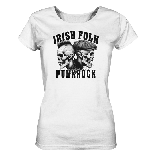 Irish Folk "Punkrock / Skulls" - Ladies Organic Shirt