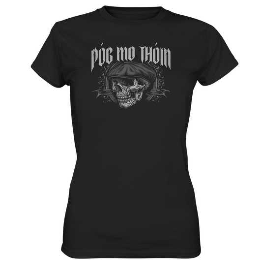 Póg Mo Thóin Streetwear "Flatcap-Skull II"  - Ladies Premium Shirt