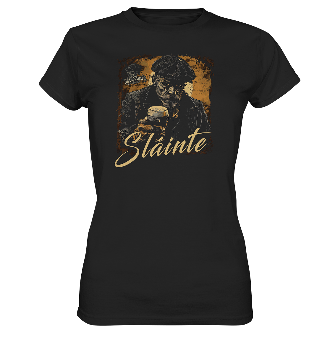 Sláinte "Old Irish Bastard V" - Ladies Premium Shirt