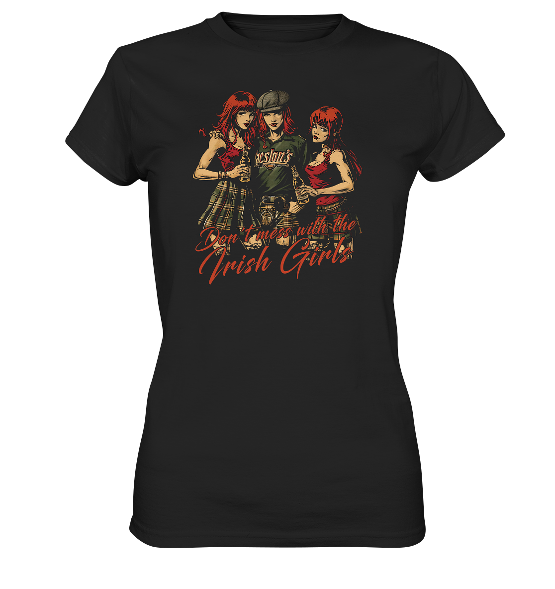 Don't Mess With The Irish Girls - Ladies Premium Shirt