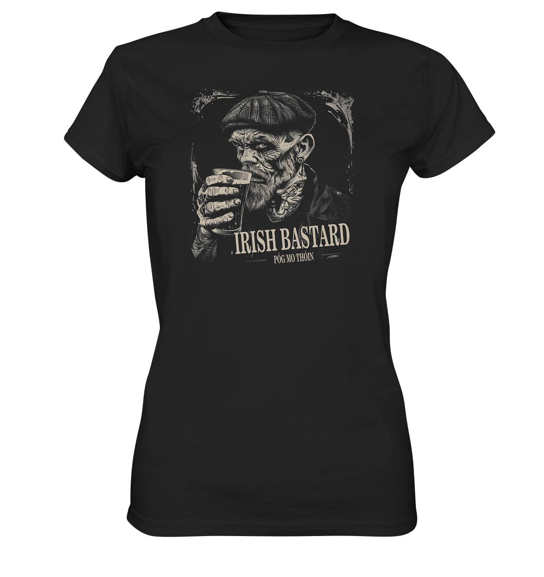 Irish Bastard "Old Irish Man IV" - Ladies Premium Shirt