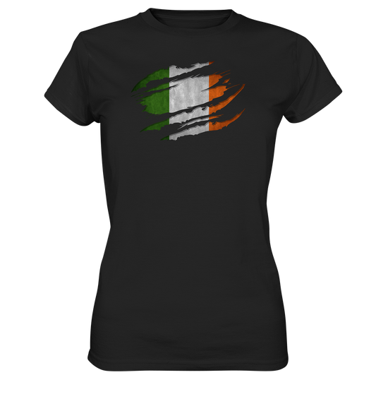 Ireland "Flag Scratch" - Ladies Premium Shirt