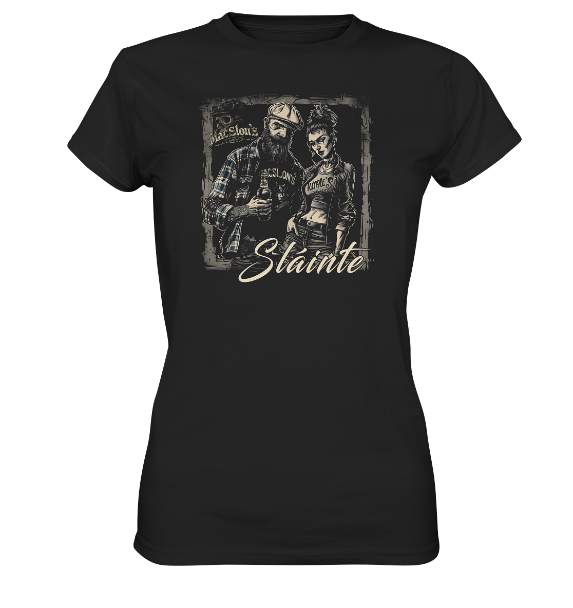 Sláinte "Couple Of Punks I" - Ladies Premium Shirt