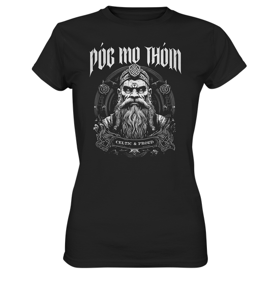 Póg Mo Thóin Streetwear "Celtic & Proud" - Ladies Premium Shirt