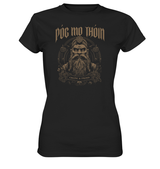 Póg Mo Thóin Streetwear "Celtic & Proud II" - Ladies Premium Shirt