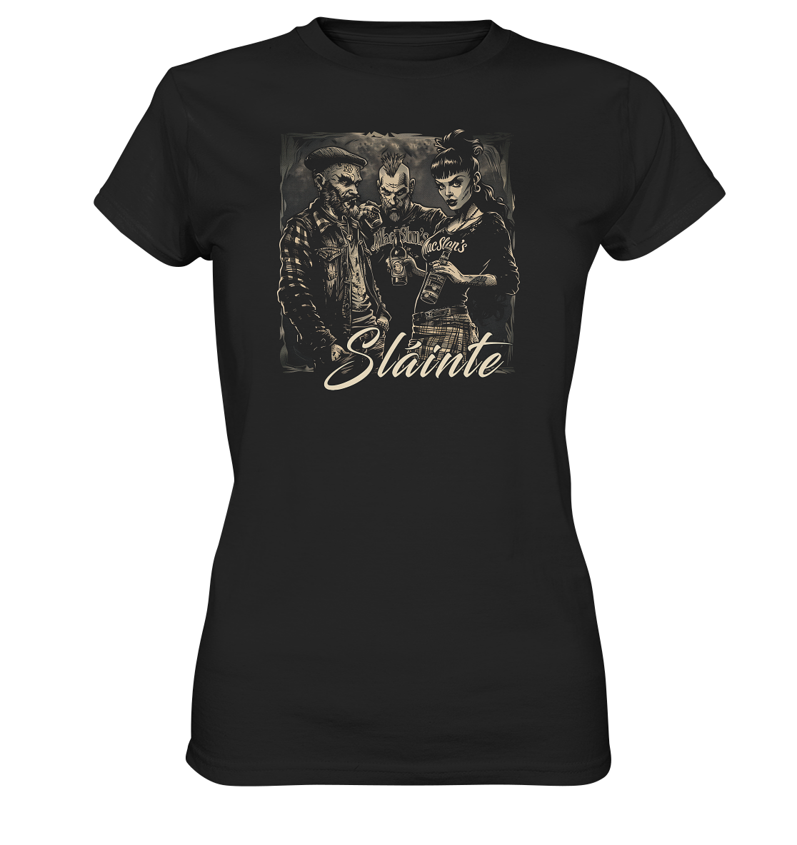 Sláinte "Group Of Punks I" - Ladies Premium Shirt