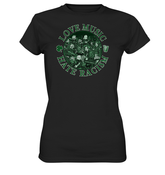 Love Music - Hate Racism "Irish Pub I"  - Ladies Premium Shirt
