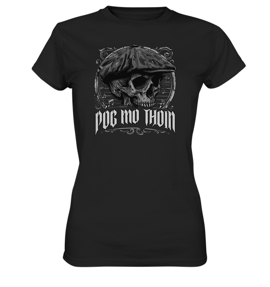 Póg Mo Thóin Streetwear "Flatcap-Skull III" - Ladies Premium Shirt