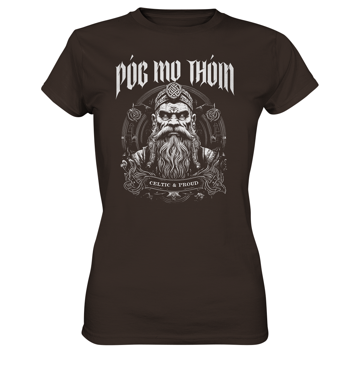 Póg Mo Thóin Streetwear "Celtic & Proud" - Ladies Premium Shirt