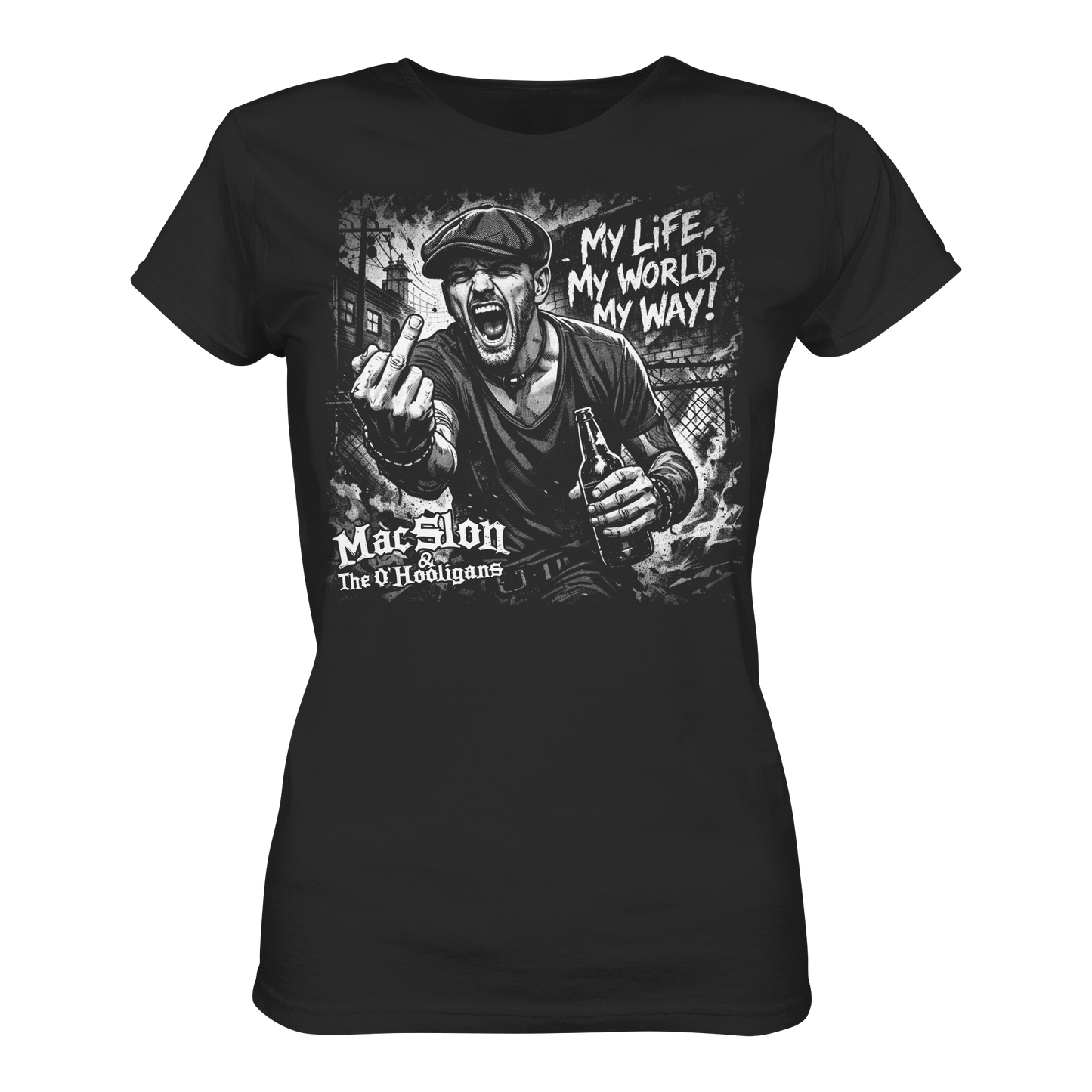 MacSlon & The O'Hooligans "My Life, My World, My Way" - Ladies Premium Shirt