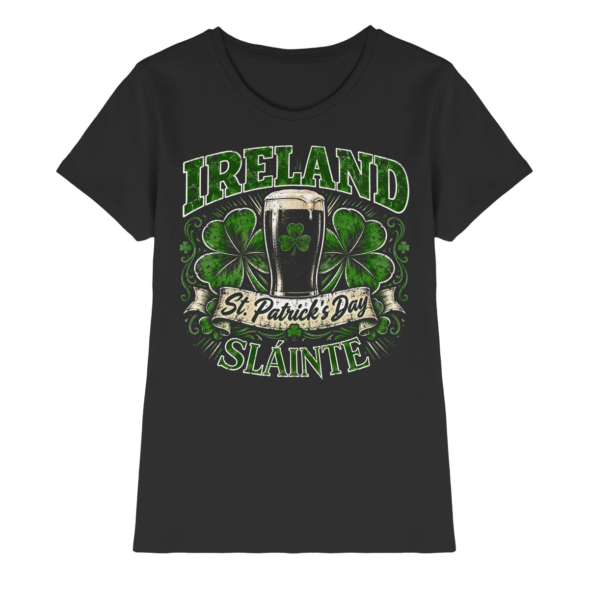 Ireland "St. Patrick's Day"  - Ladies Premium Shirt