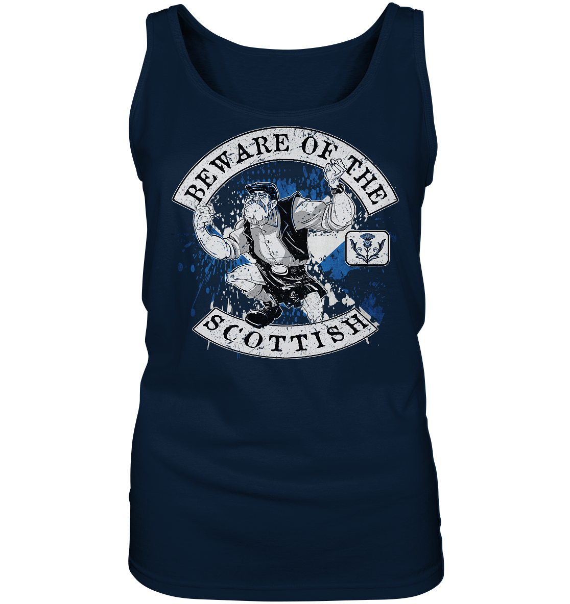 Beware Of The Scottish - Ladies Tank-Top