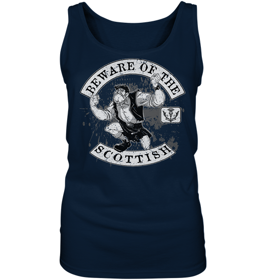 Beware Of The Scottish - Ladies Tank-Top