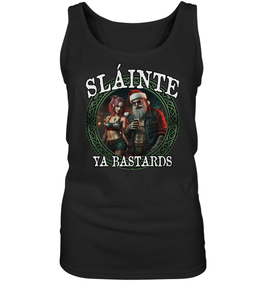 Sláinte Ya Bastards "Santa and his Elf"  - Ladies Tank-Top
