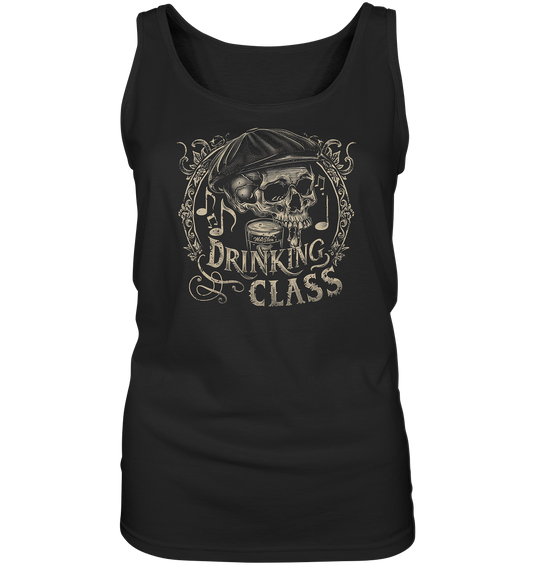 Drinking Class "Flatcap-Skull I"  - Ladies Tank-Top